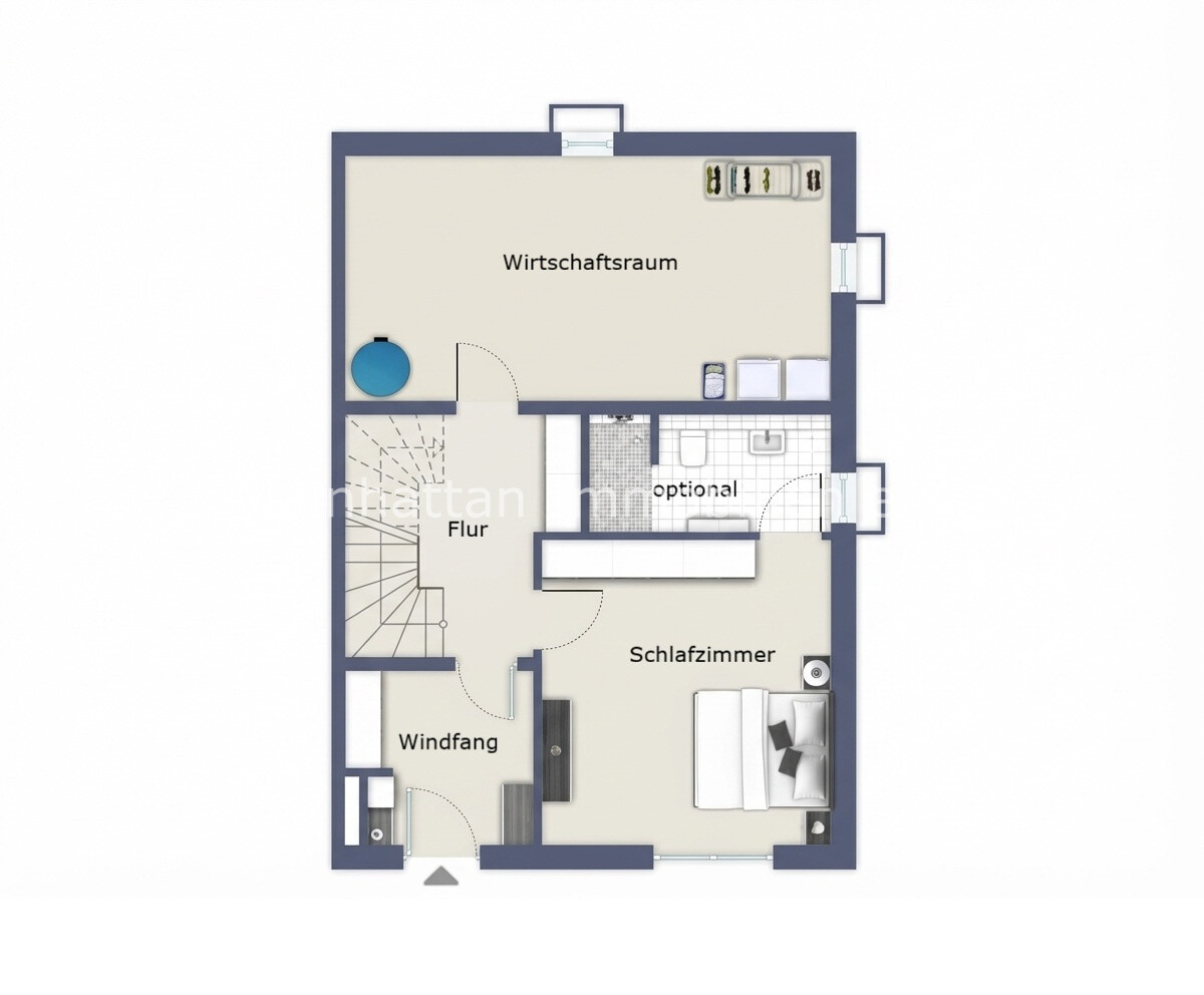 Grundriss Hanggeschoss