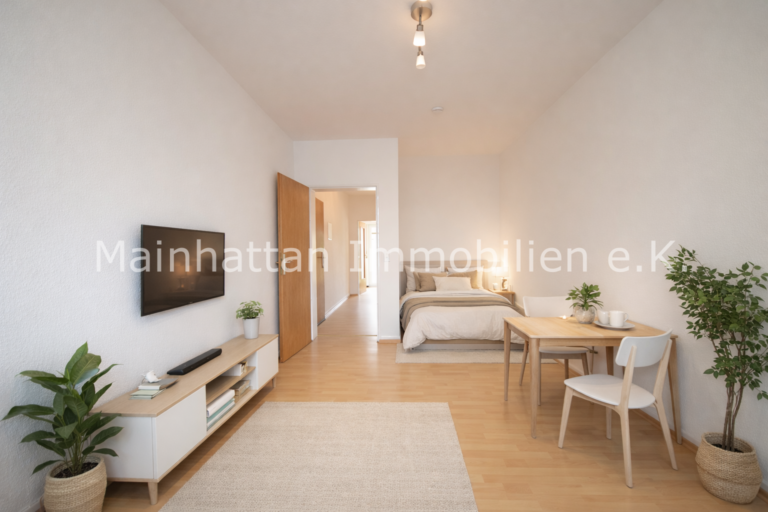 Frankfurt am Main - Gepflegte 1,5-Zimmer-Wohnung mit Küche und Balkon